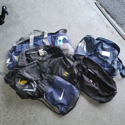 Assortment Of 5 Gear Bags And Duffle Bags