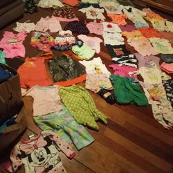 Baby Hirls Clothes Lot 24m - 2t... 61 Items
