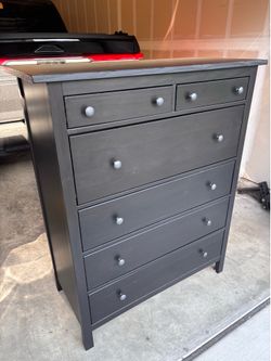 IKEA HEMNES 6-drawer dresser, black-brown