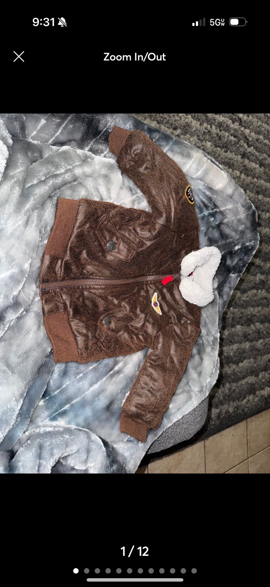 LITTLE ME Aviator Flight Bomber Jacket Top Gun