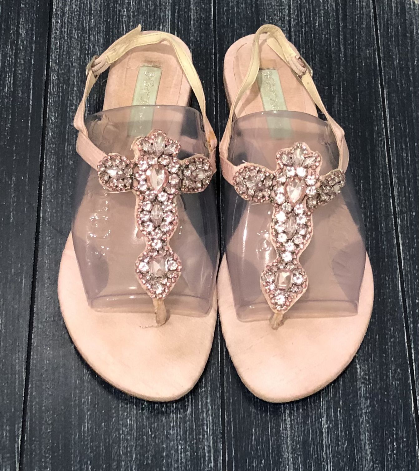 Betsey Johnson Bejeweled Sandals