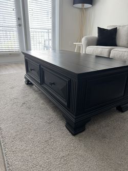 Large Black Coffee Table