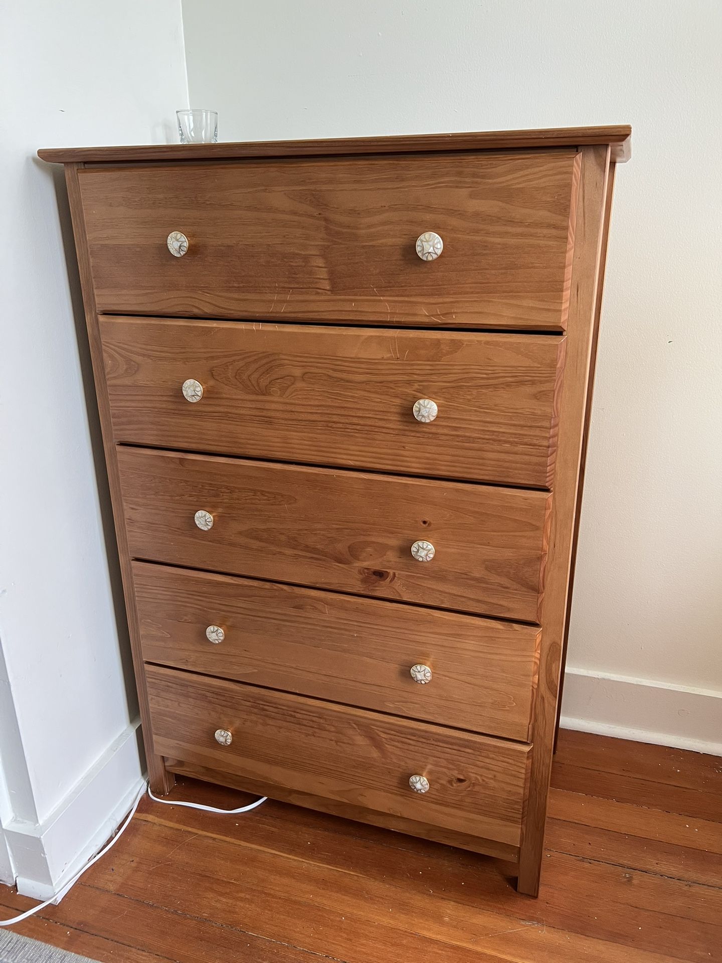 5 Drawer Dresser With Statement Knobs
