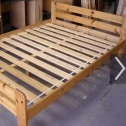 IKEA Pine Bed Frame - Queen