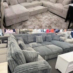 New. Sectionals With Pullout Bed. 