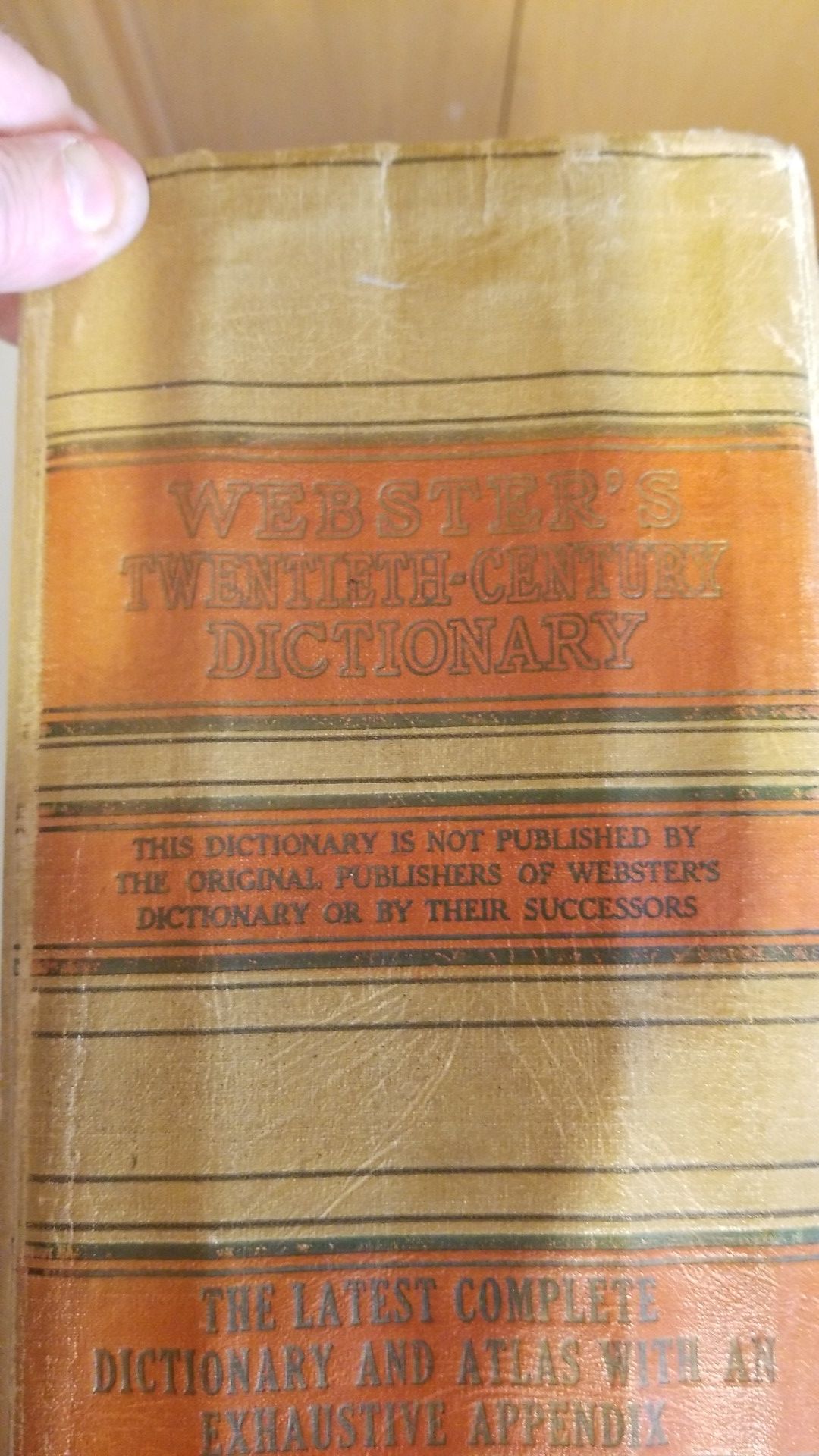 1938 Webster's Twentieth-Century Dictionary Unabridged