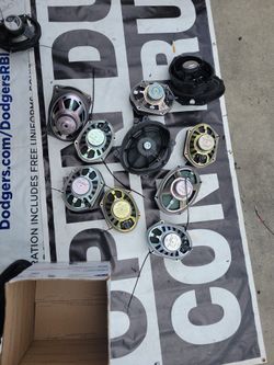 Speaker 6.8 factory forward take out from new vehicles 6.9 take out from Chevy and Toyota's Start At $25 a pair