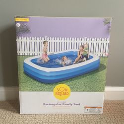 Sun Squad Rectangular Family Pool - Brand New