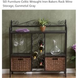 Wrought Iron Baker's Rack/Wine Storage