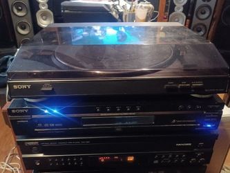 SONY FULLY AUTOMATIC TURNTABLE WITH LIONEL RICHIE VINYL ALBUMS LOT $200 FINAL PRICE READ DESCRIPTION AND SEE ALL PICTURES