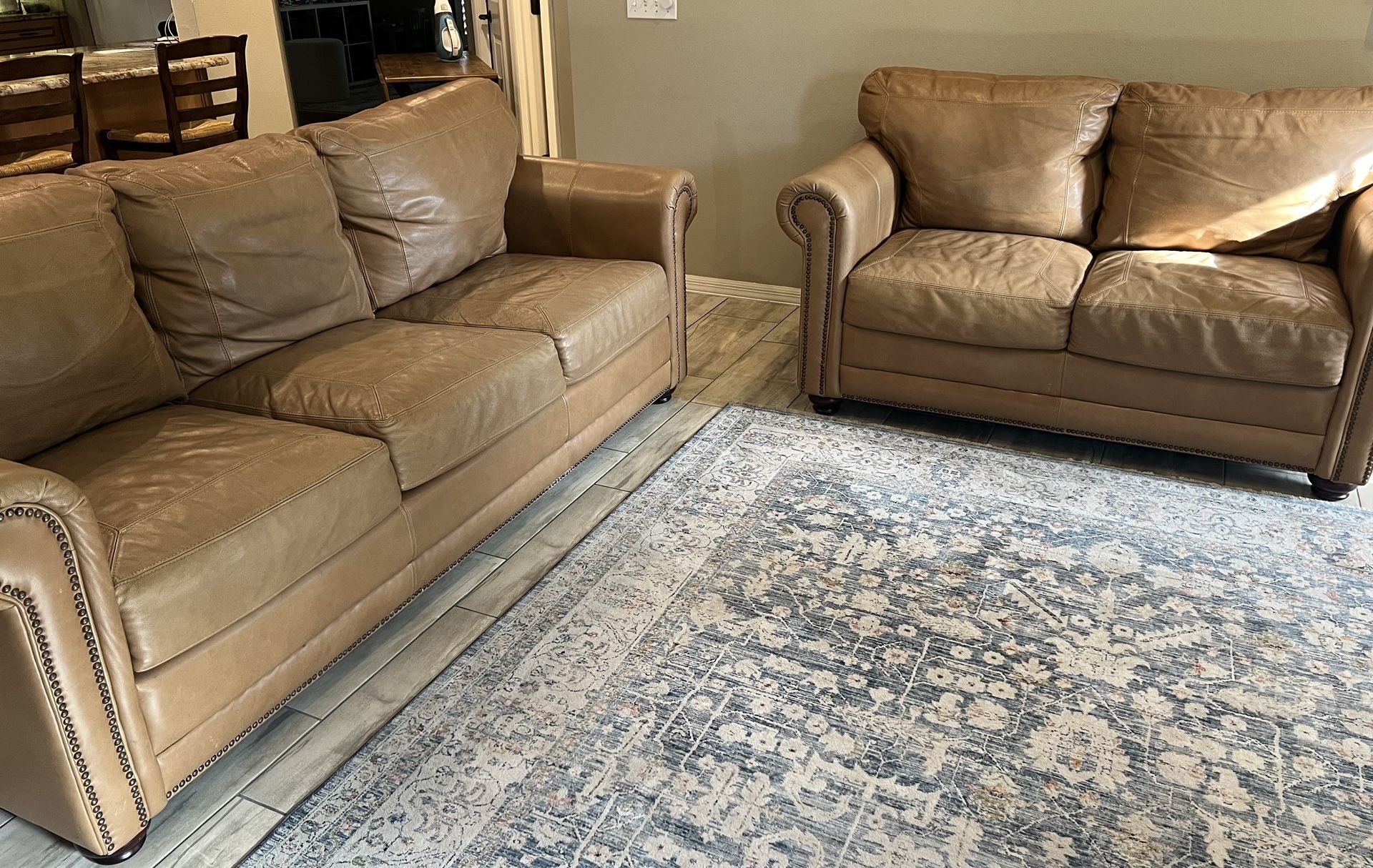 Top Grain Leather Sofa And Love Seat!