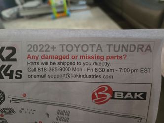 Toyota truck bed Tonneau cover