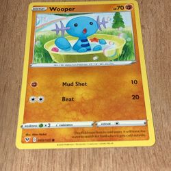 Wooper Pokémon trading card