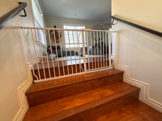 Fairy Baby Extra Wide Baby Gate White 62”-67” Wide