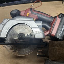 18v Cordless Circular Saw By Chicago Electric W/ Battery & Charger