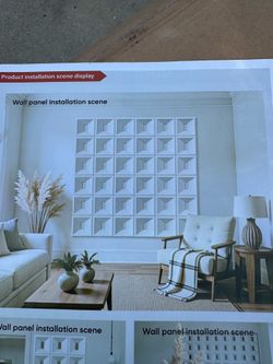 47x24 inches Set of 4 black wall panels