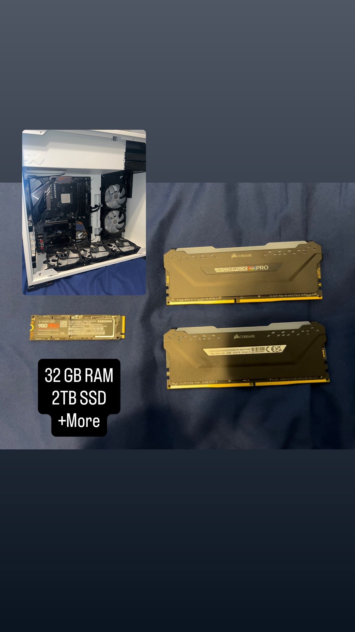 PC Platform/Parts - 32GB Ram | 2TB SSD | WiFi MOBO | 3600x CPU | + MORE