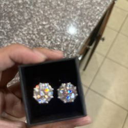 Diamond Test Approved 15MM 12 Carat Moissanite Earrings