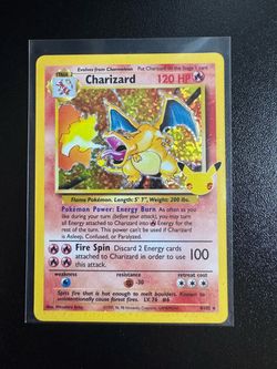 Pokemon TCG Celebrations 25th Anniversary Charizard Holo Rare 4/102 English
