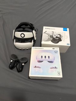 Meta quest 3 512 gb and S3 pro head strap