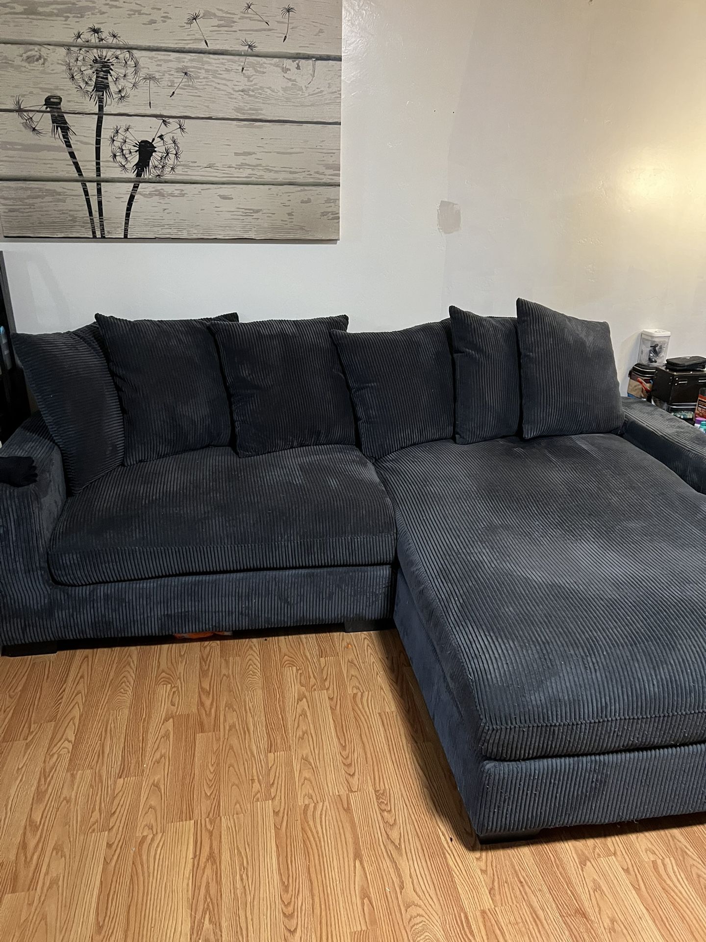 Over Sized Couch With Chaise Lounge