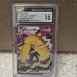 Pokemon Pikachu Vmax Cgc 10