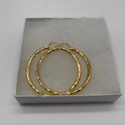 Gold Plated Hoop Earrings 