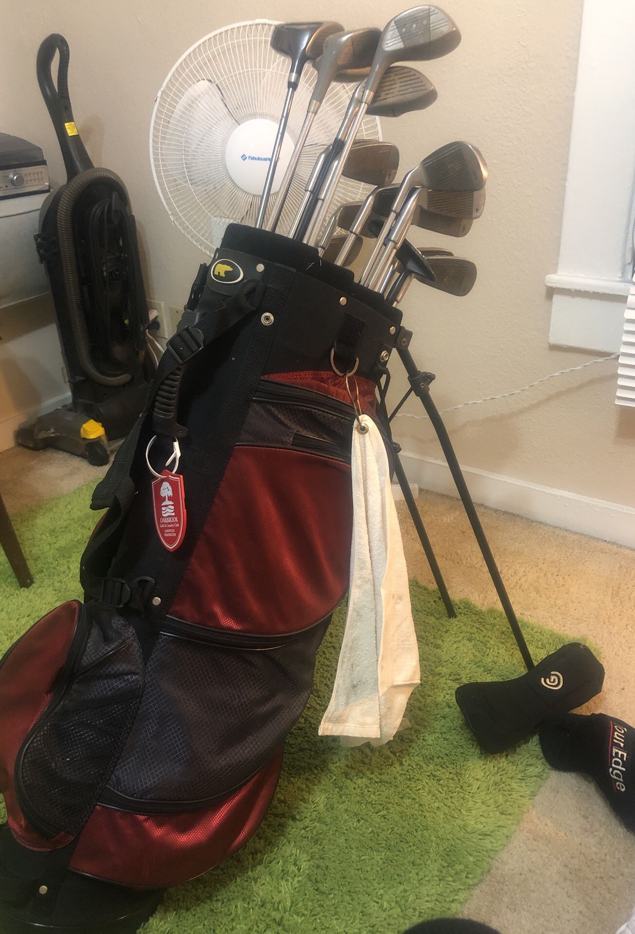 Golf clubs full set. Wilson pro staff mid size and other manufacturers.