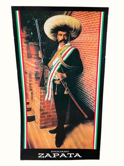 Emiliano Zapata Mounted Poster – 18x32