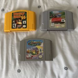 Multiple N64 games!!! Donkey Kong 64 x Cruisin World x Cruisin USA x Super mario 64!!