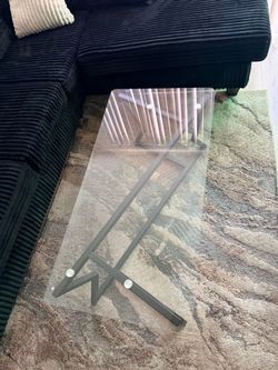 Clear coffee table