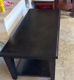 Dark Brown Wooden Coffee Table