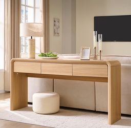 Console Table with Three Drawers