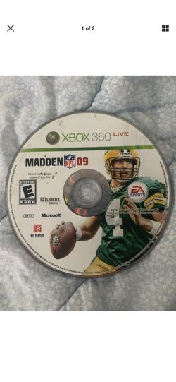 Madden NFL 09 NO CASE OR GUIDE (Microsoft Xbox 360, 2008)