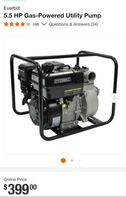 Everbilt 5.5hp Utility Pump