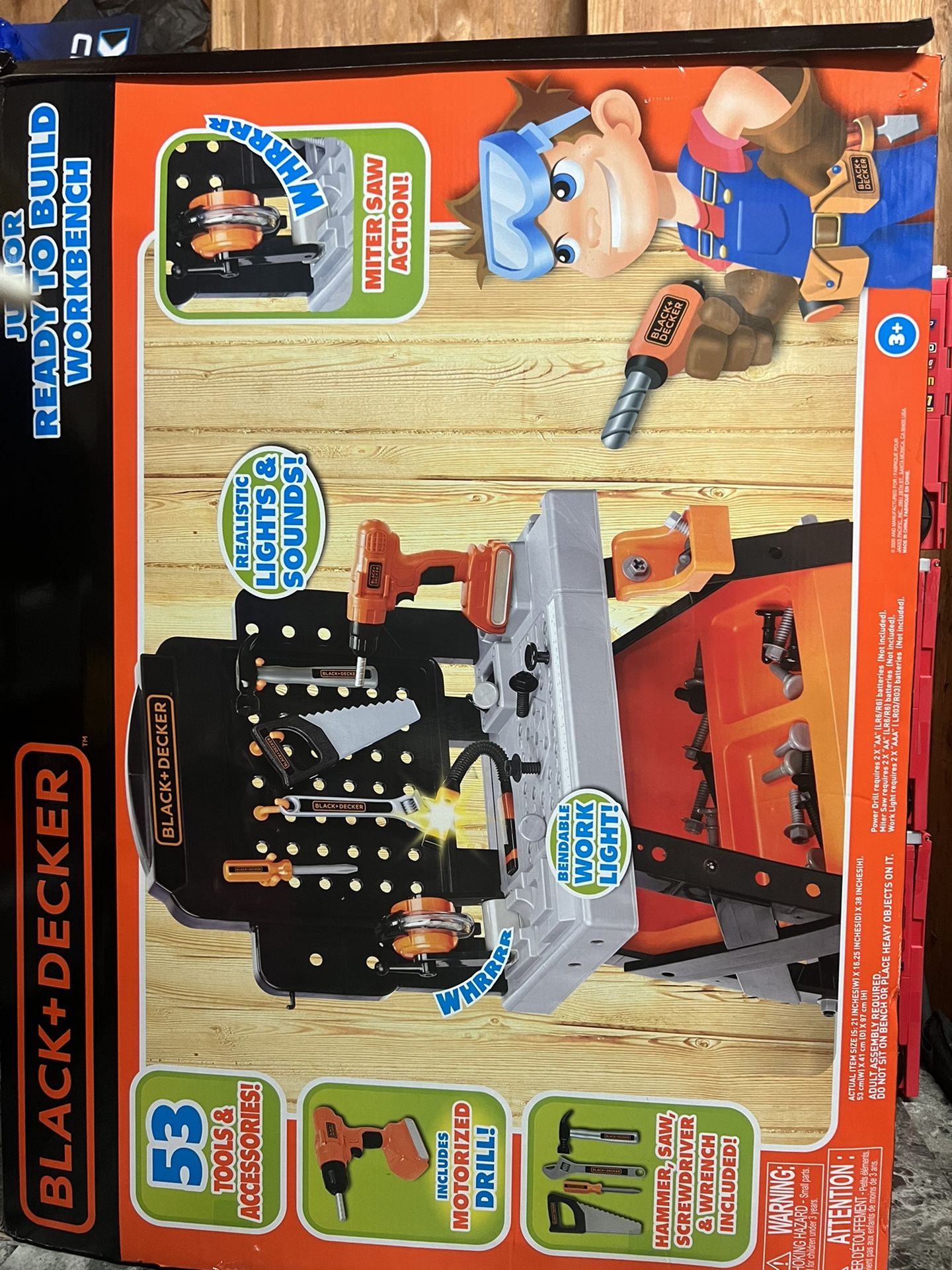 Black Decor Tool Jr WorkBench