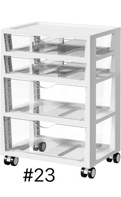 4-Tier Plastic Drawer Storage Rolling Cart with Wheels(brand new)