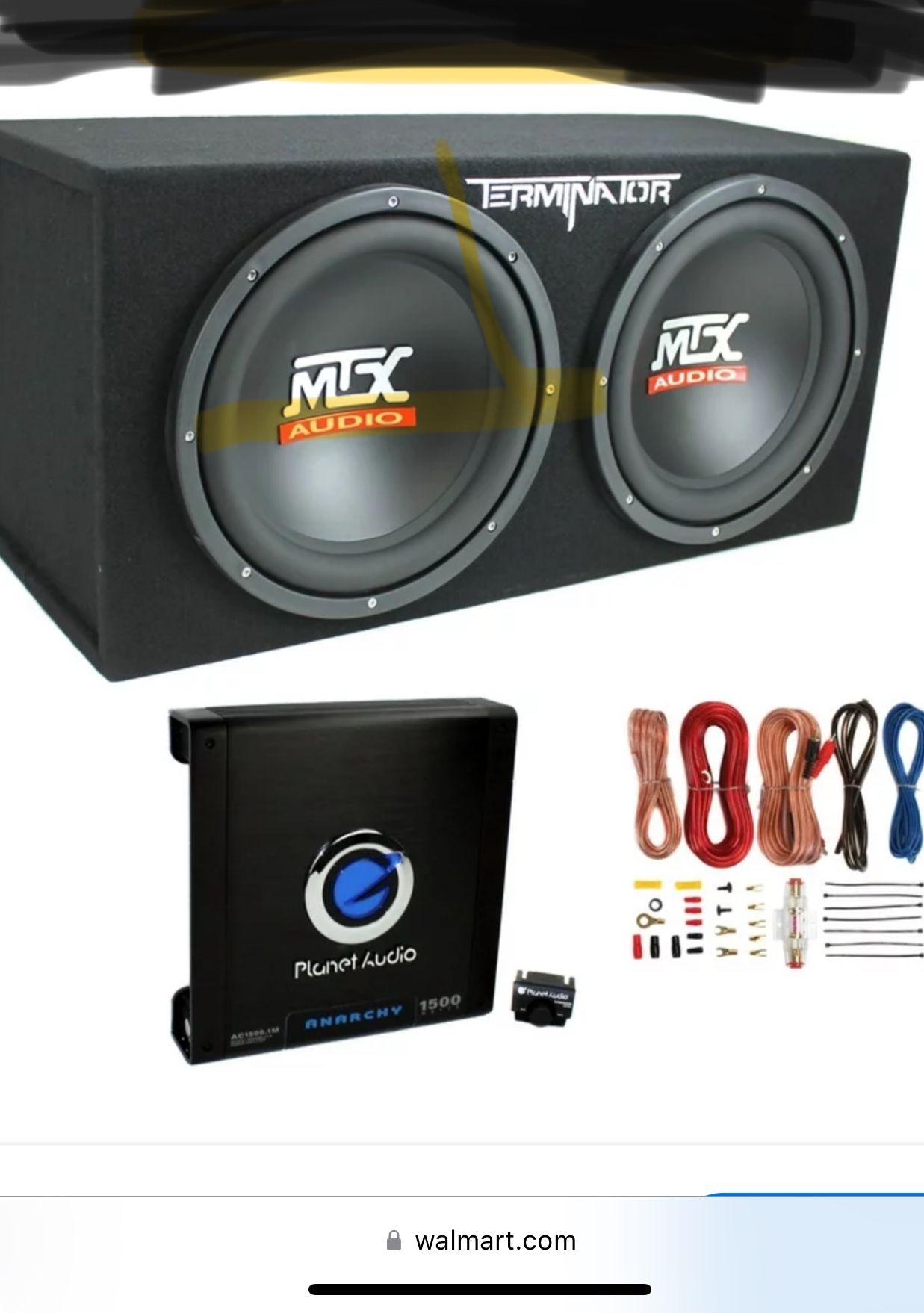 Mtx  12 Inch Subwoofers And 1500 Watt Monoblock Amp 