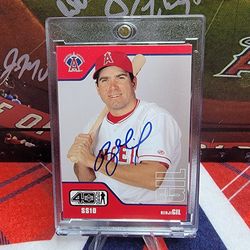 Rare Bengie Gil Autograph Baseball Card