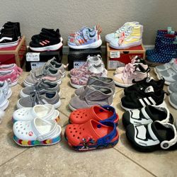 Toddler Size 4 Sneakers (prices vary)