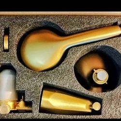 Dual Shower Faucet Set Brushed Gold  Bathroom Home Remodel