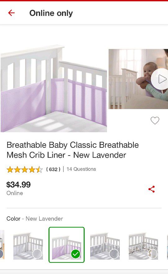 Mesh Crib Bumpers