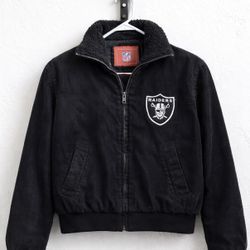 Vintage Y2K Raiders Jacket - official NFL (size: S)