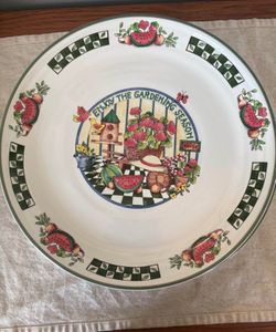 Vintage International Tableworks “Enjoy the Gardening Season” line 1996 set of 4