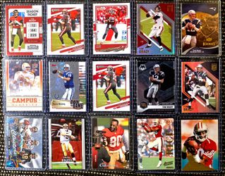 NFL Card Lot Brady, Manning, Brees, Rice