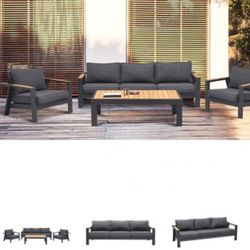 Outdoor Patio Furniture, Deep Seating Sofa Set 