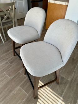 Ophelia counter height swivel stools Set of 2