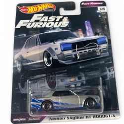 Hot Wheels Premium Fast & Furious Fast Rewind Nissan Skyline HT 2000GT-X die-cast car