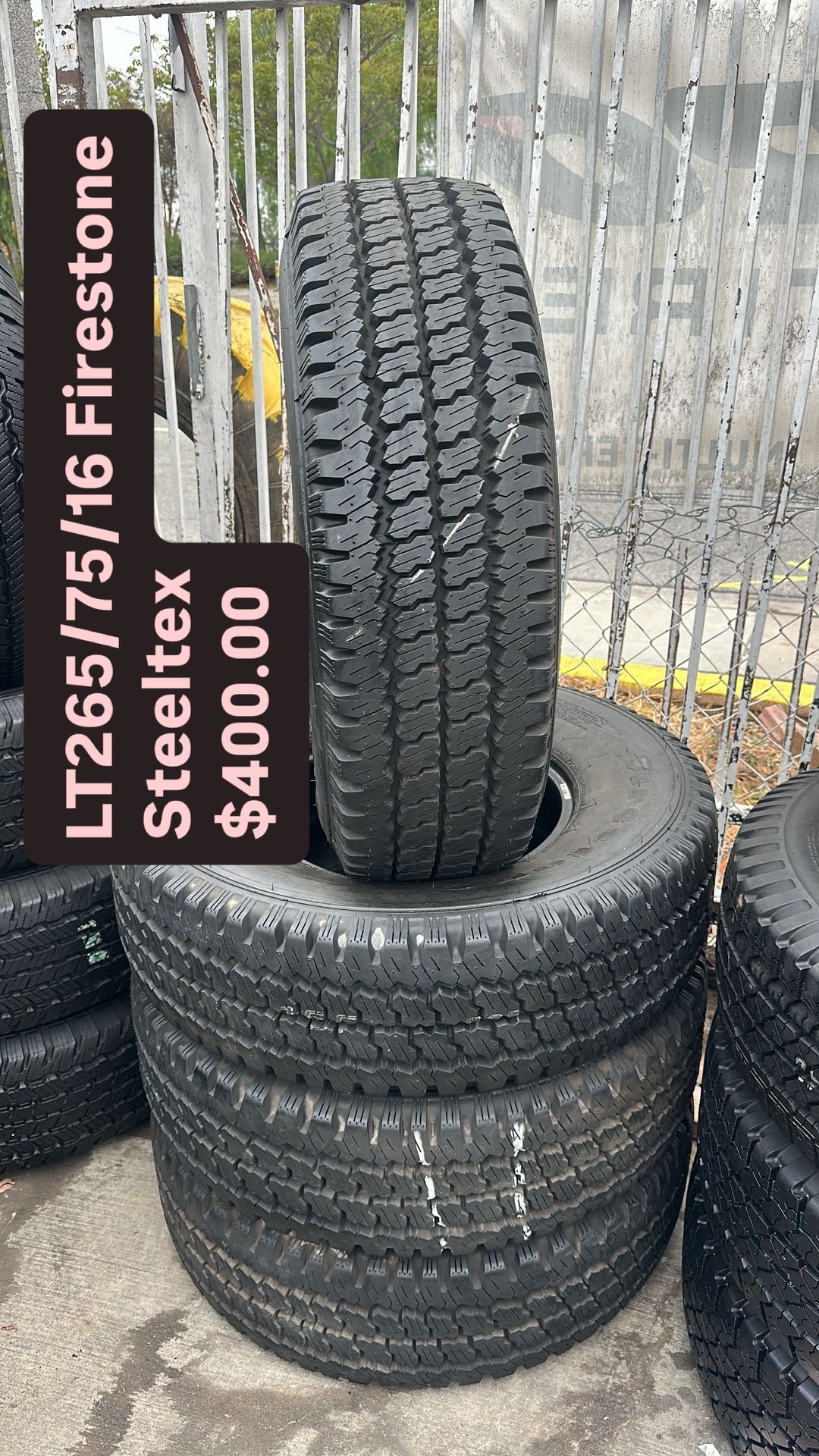 Lt265/75/16 Firestone Semi New All Four 98 % TREAD LIFE | ❗Ask For Availability / Pregunta Por Disponibilidad ❗|