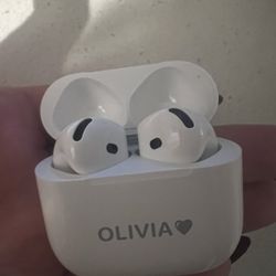 Used Almost New Personalized AirPods Pro 4 With Active Noise Cancellation 